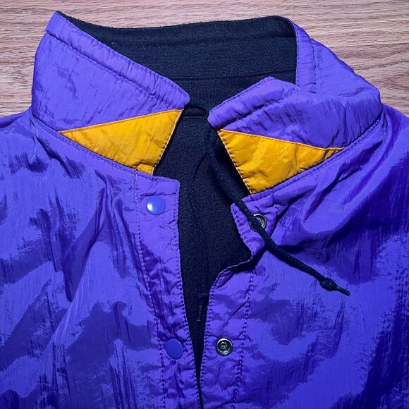 Current Seen Vintage 90s Reversible Windbreaker Jacket | Retro Sportswear Purple - Picture 11 of 15
